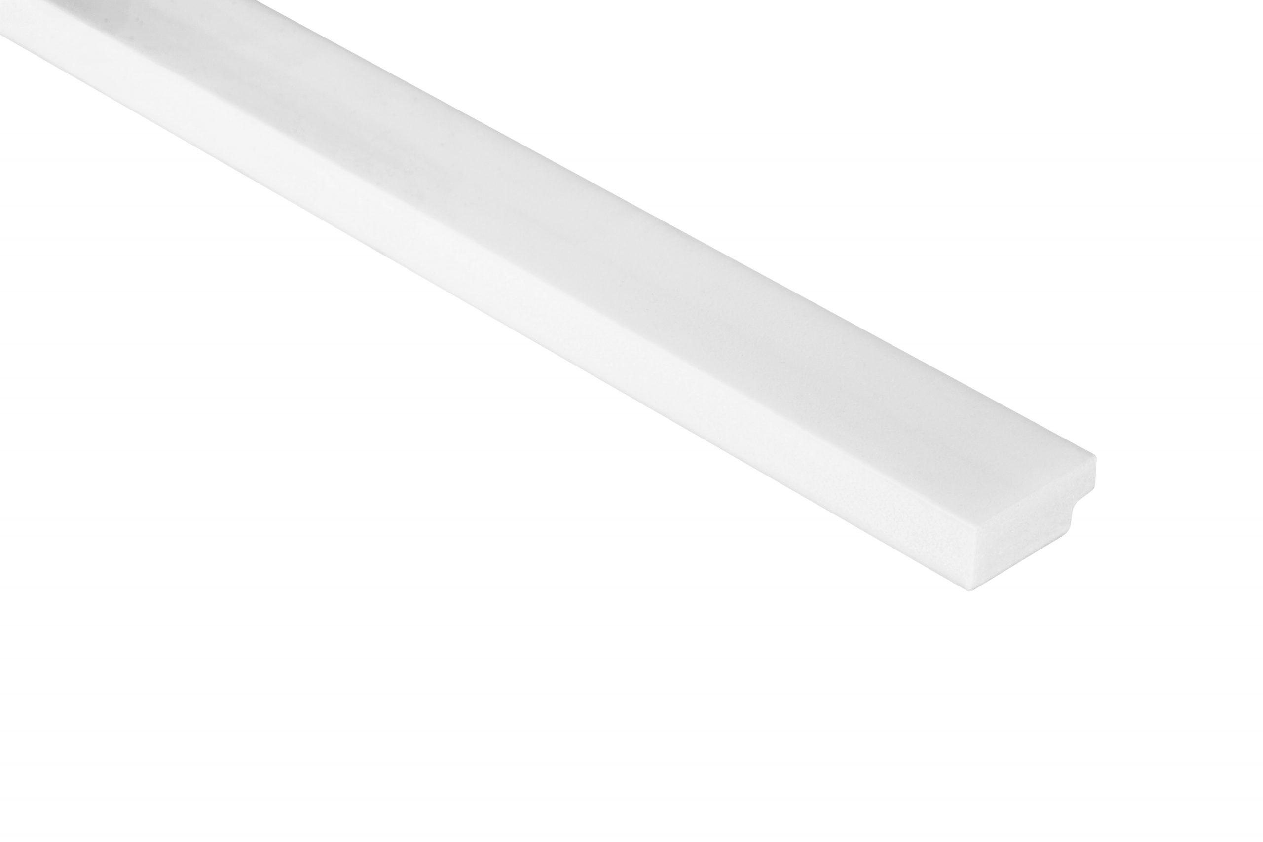 L0201L Lamelli Medio Bianco Terminale Sx- Profilo in polistrutturato, prezzo al pezzo.