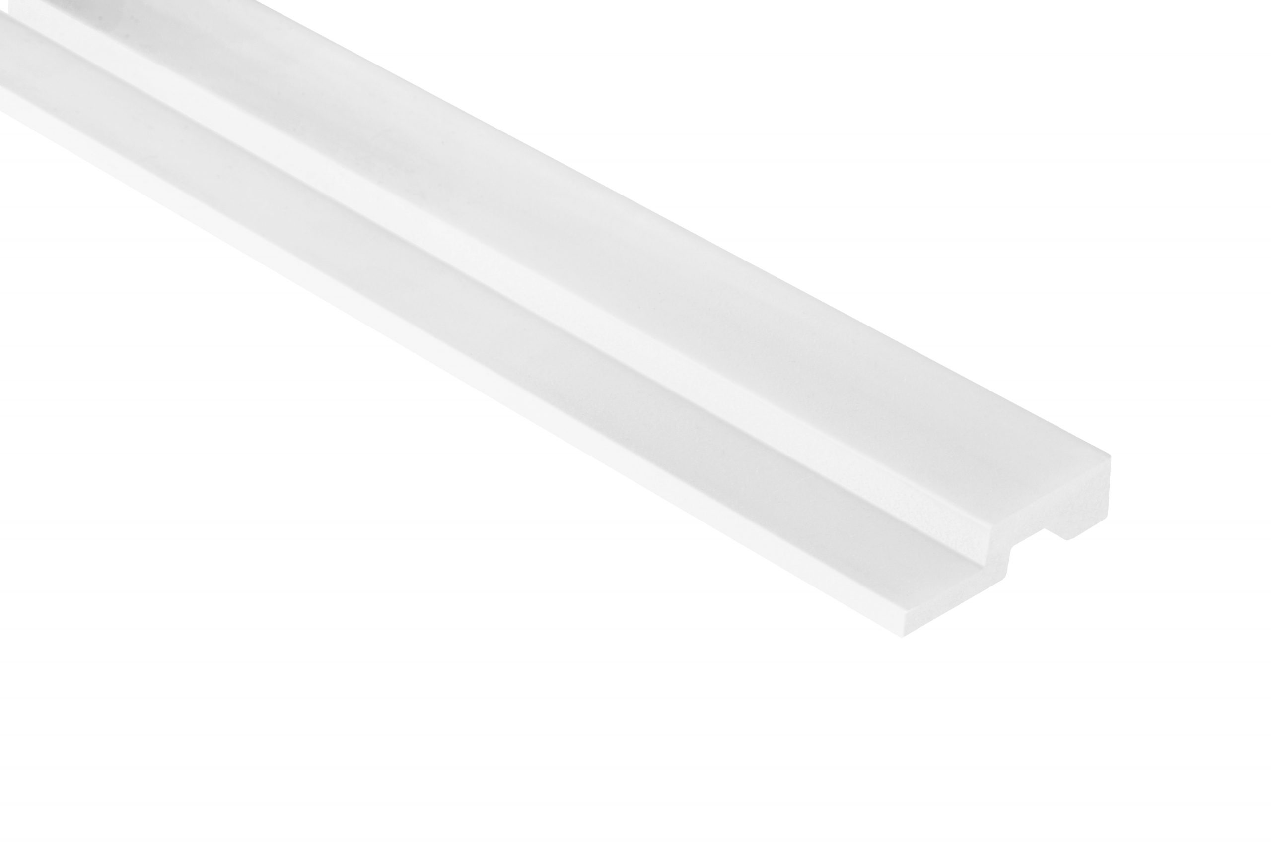 L0201R Lamelli Medio Bianco Terminale Dx- Profilo in polistrutturato, prezzo al pezzo.
