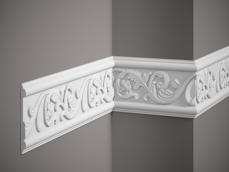 MDC236 Cornice White 12,8x1,4x200 in Polyfoam poliuretano- Prezzo al pezzo