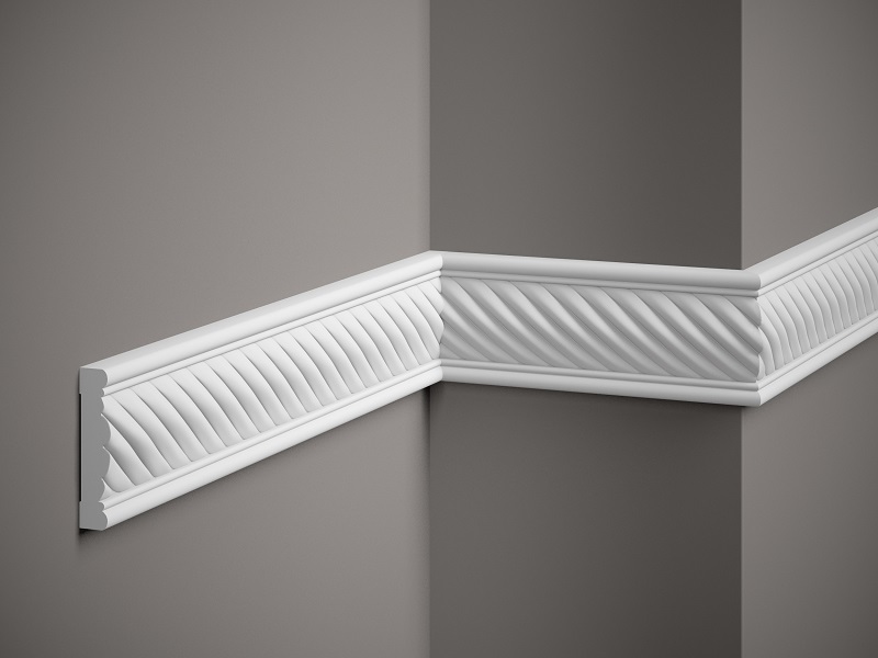 MDC239 Cornice White 7,5x1,5x200 in Polyfoam poliuretano- Prezzo al pezzo