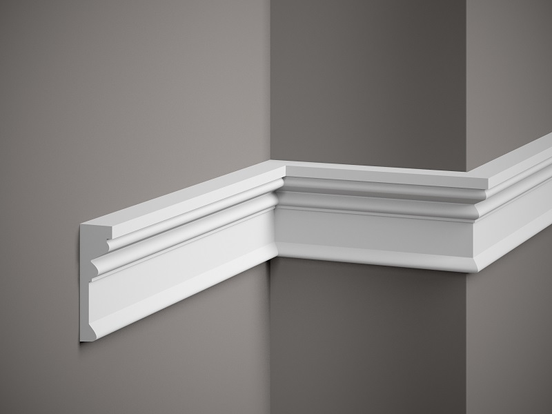 MDD305 Cornice White 9x3x200 in Polyfoam poliuretano- Prezzo al pezzo