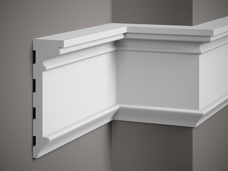 MDD315 Cornice White 22x6,6x200 in Polyfoam poliuretano- Prezzo al pezzo