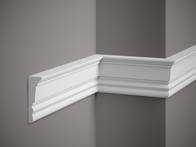 MDD334 Cornice White 10,1x3,3x200 in Polyfoam poliuretano- Prezzo al pezzo