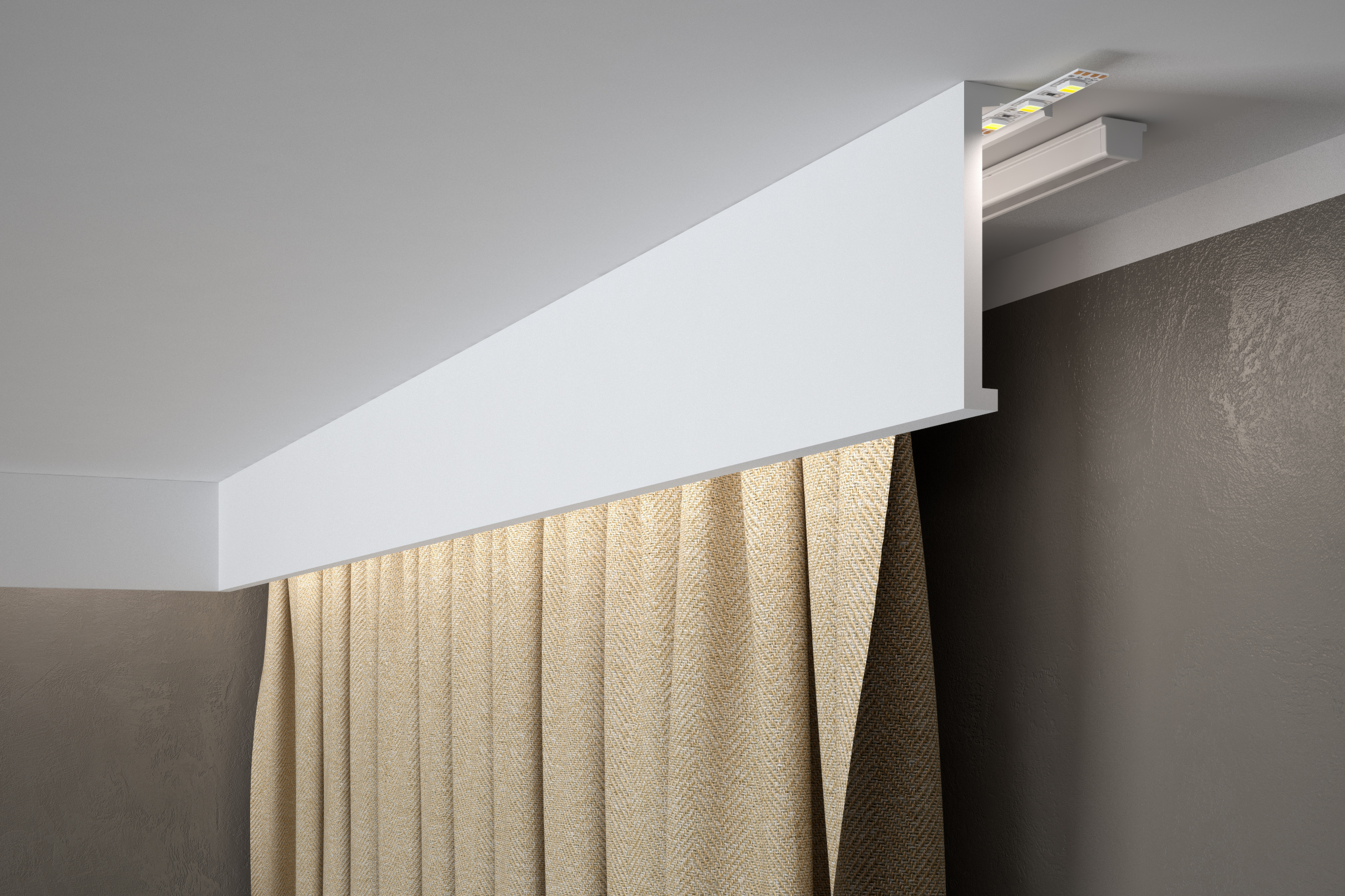 QL035 Profilo LED White 12x4x240 in Polyforce polistrutturato- Prezzo al pezzo