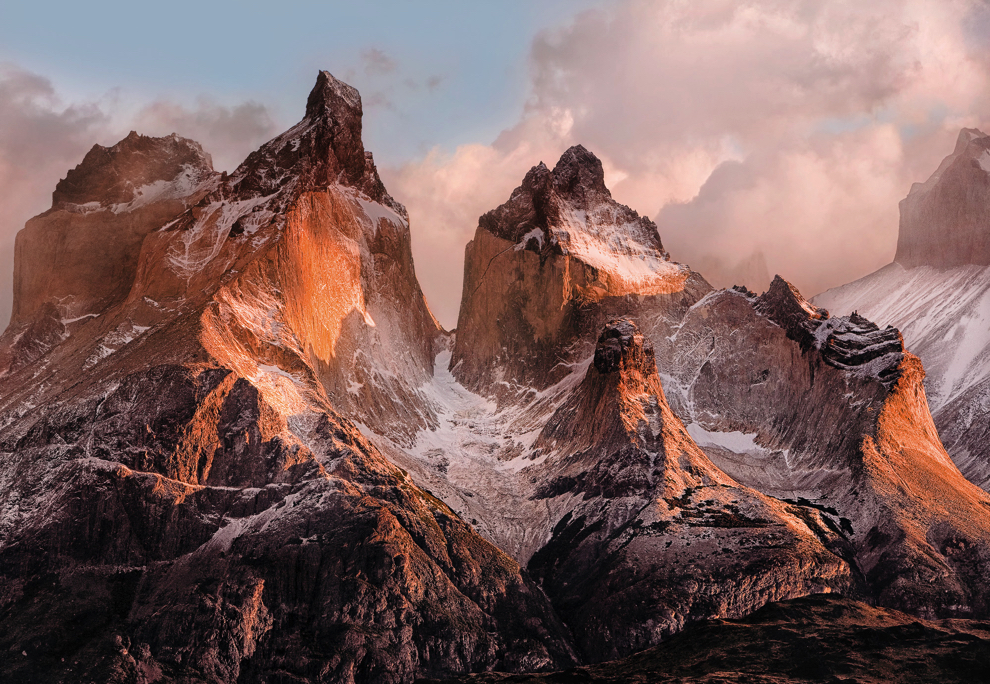 4-530 Torres Del Paine, Fotomurale 4 Teli, Misura 254 X 184 Cm