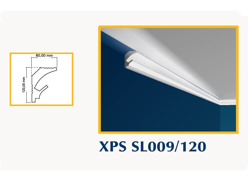 XPS SL009_120 Diffusore Led 120x80x1500mm