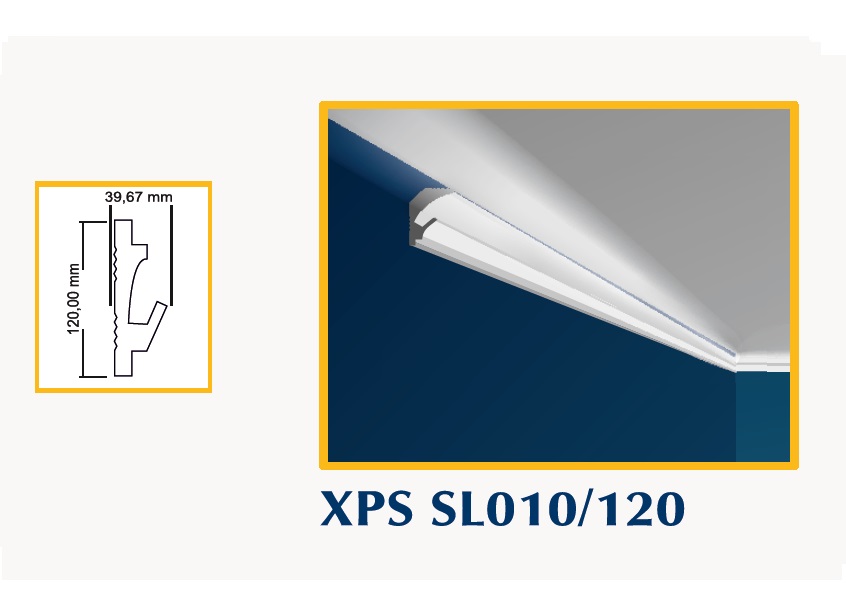 XPS SL010_120 Diffusore Led 120x40x1500mm