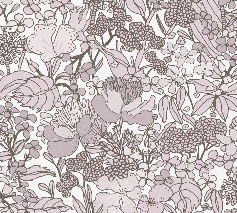 37756-5 Floral Impression Parato In Tnt - Stampa Digitale- Rotoli Da Mt.10,05x0,53