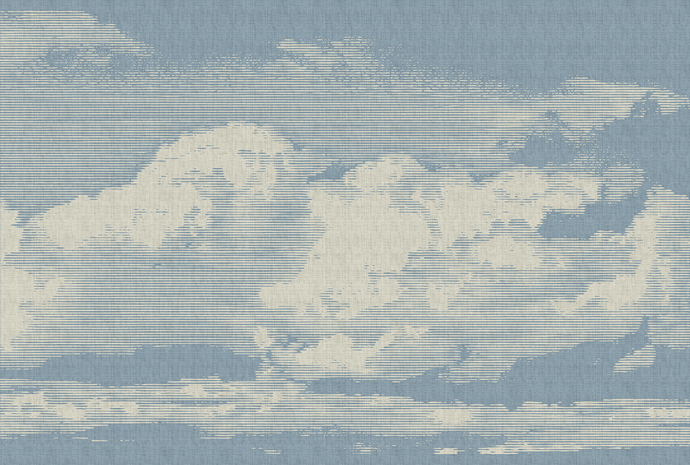 DD113773 Clouds 1: Stampa digitale su supporto TNT Vlies Matt mt.4x2,7h.