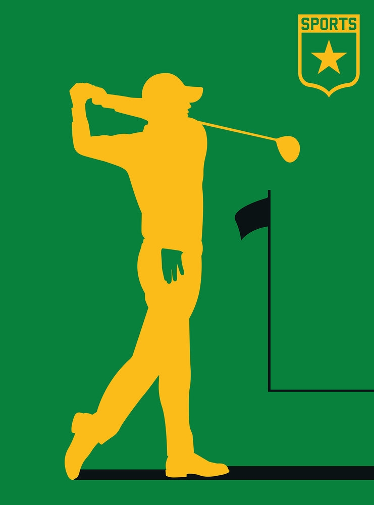 DD120158 Golfplayer STAMPA DIGITALE SU TNT Vlies Matt 130 g/mqMISURA STANDARD MT.2x2,7h