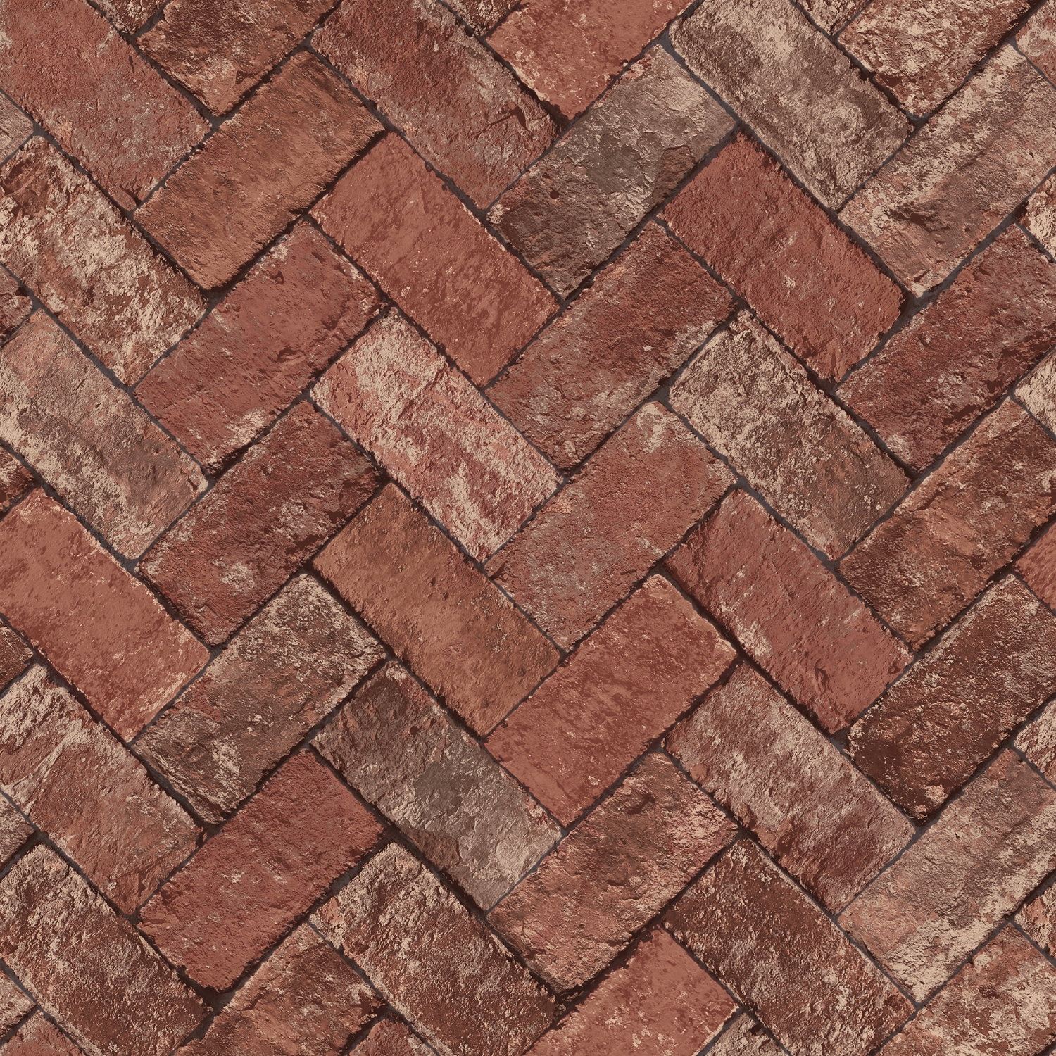 G45424 Herringbone Brick Parato Pvc/Tnt Just Kitchens- Rotoli da Mt.10,05X0,53