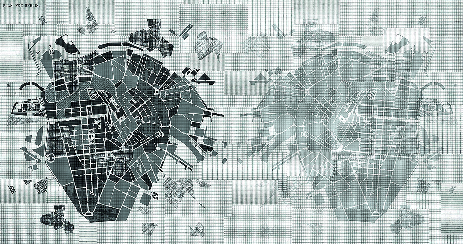 LIV81161 Map Of The City 1 : Stampa digitale su supporto TNT Matt mt.4,5x3h.