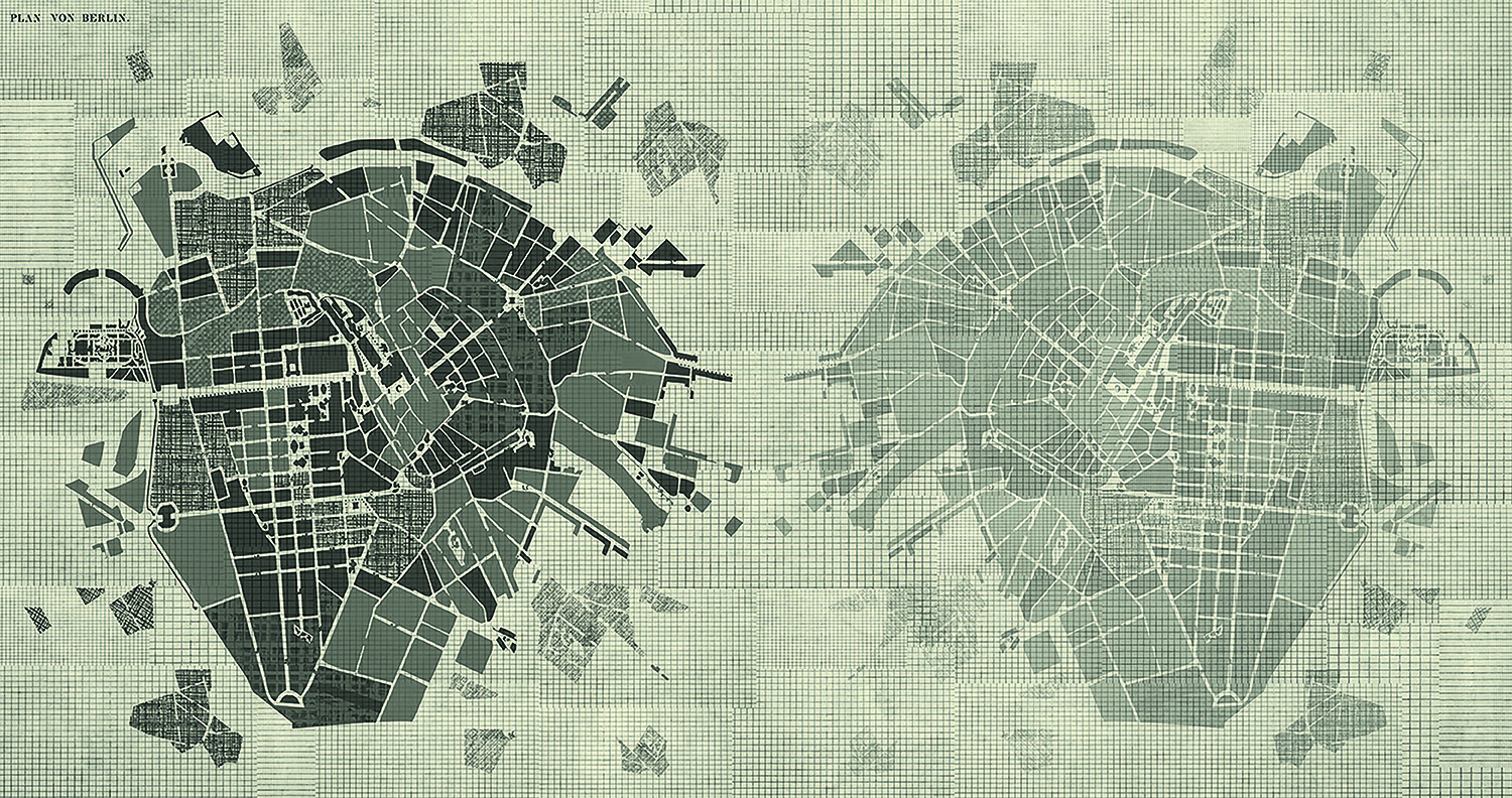 LIV81162 Map Of The City 2 : Stampa digitale su supporto TNT Matt mt.4,5x3h.