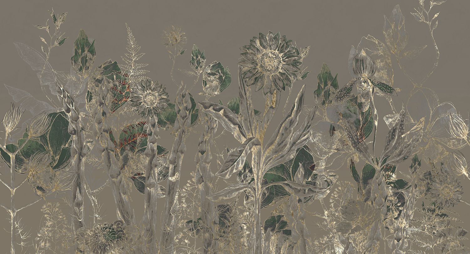 MU14085 Floral Garden 1 Stampa Digitale Muance4 Dusk- Prodotto Standard Su Nw Matt Cm500x270h