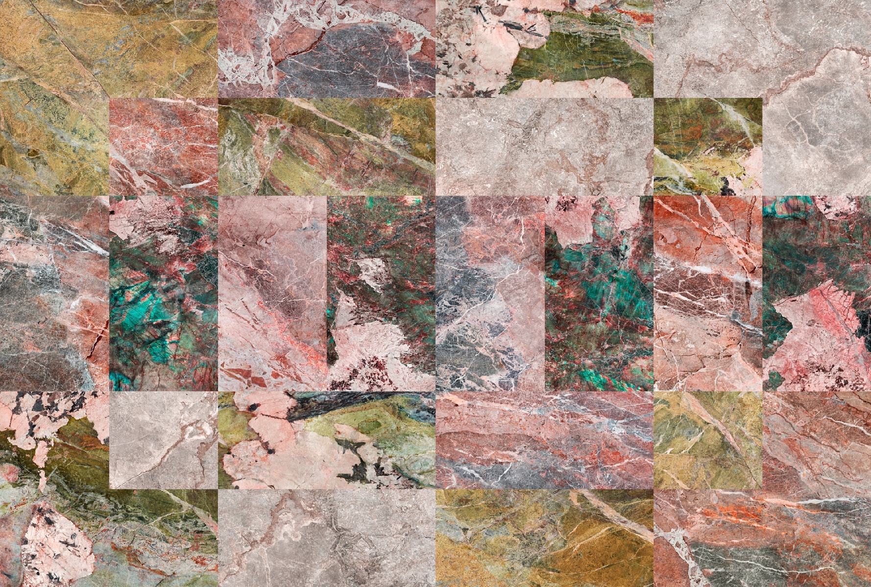 DD127694 Mixed Marble, Stampa su Vlies Matt, collezione Walls by Patel N.4, misura standard cm.400x270H.