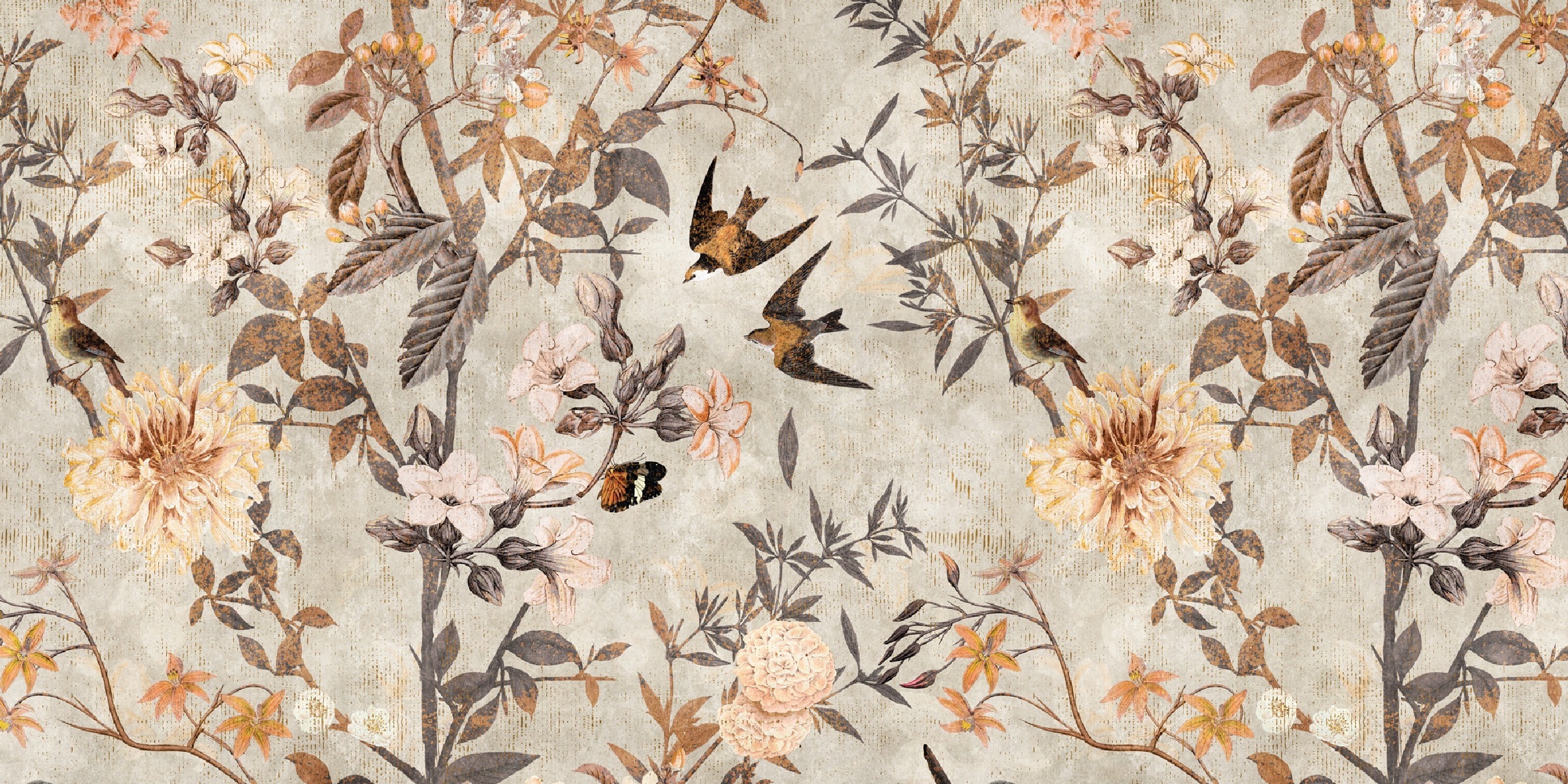 DD127734 Eden, Stampa su Vlies Matt, collezione Walls by Patel N.4, misura standard cm.500x250H.