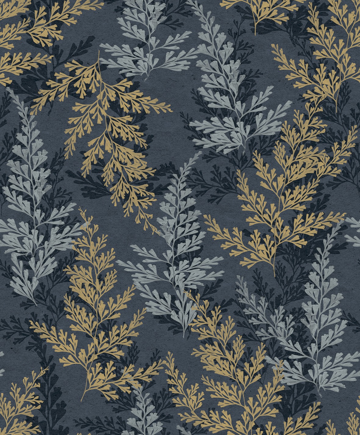 HE27283 Wild Herbs Midnight Blue, Parato Ecodeco Herbarium, Rotoli da mt.10,05x0,53