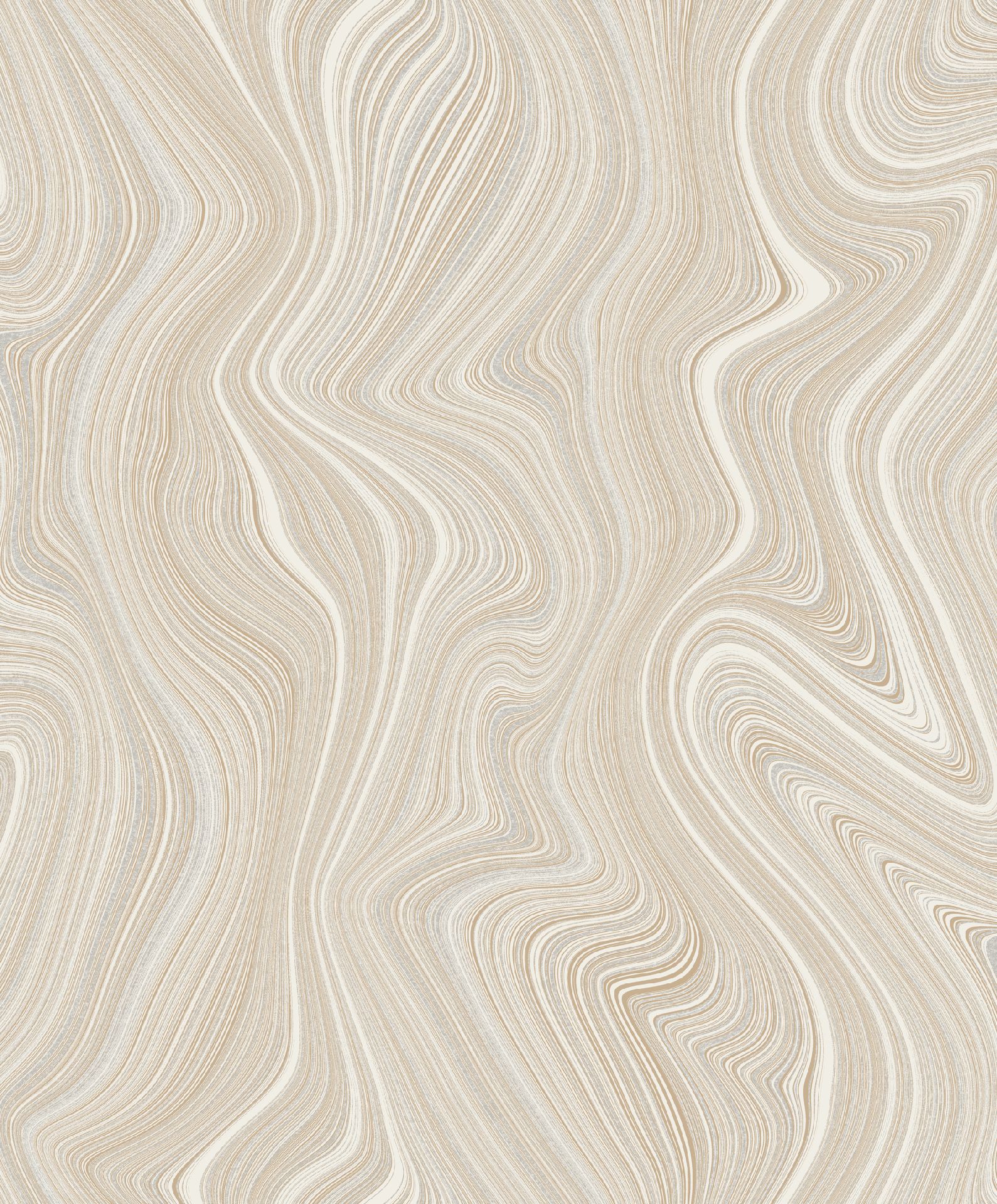 SO27053 Organic Lines Ecru Beige, Parato Pvc/Tnt Soleado, Rotoli damt.10,05x0,53