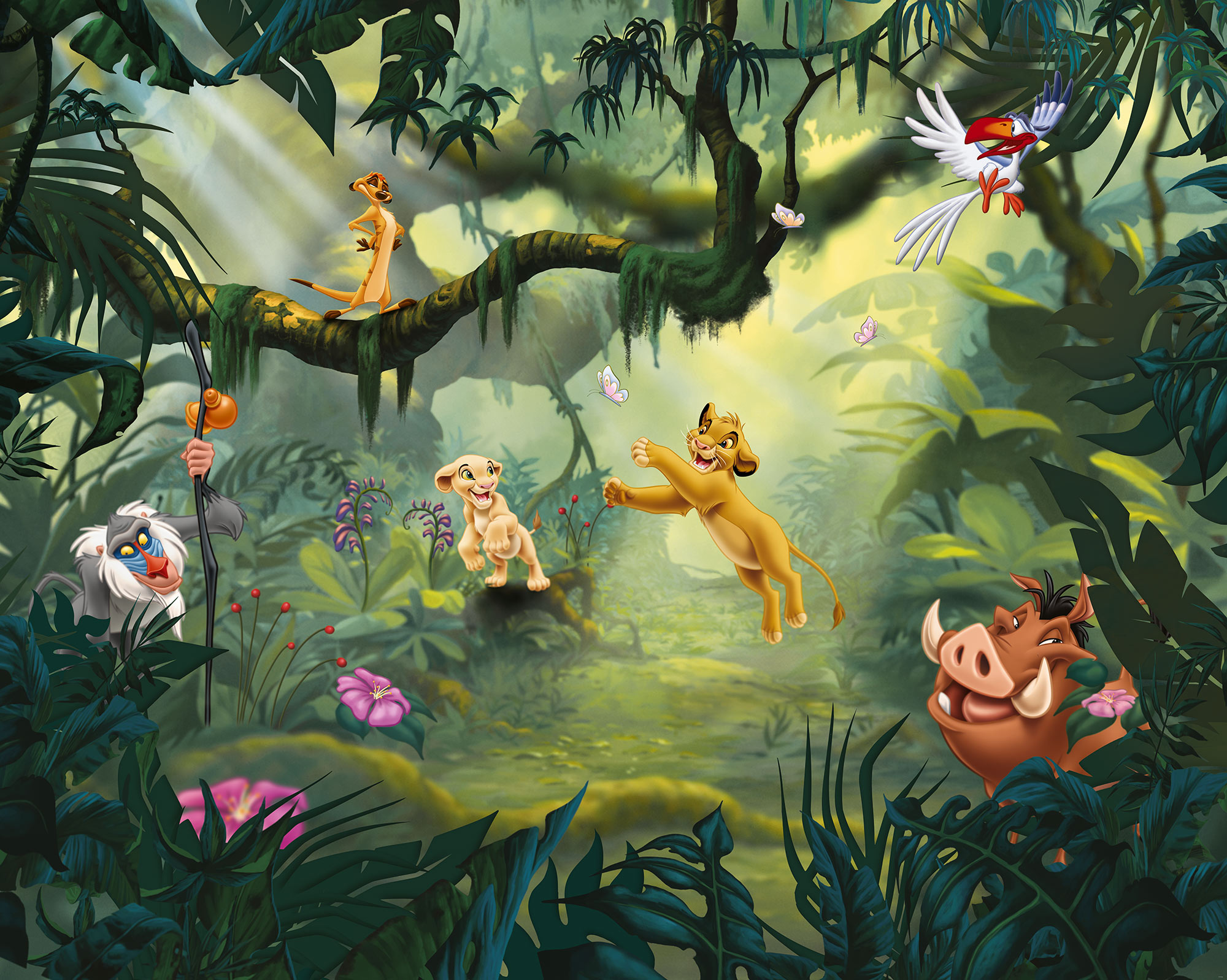 IADX7-004 Lion King Hakuna Matata, Fotomurale TNT Intowonderland, Misura cm.350x280h - 7 teli