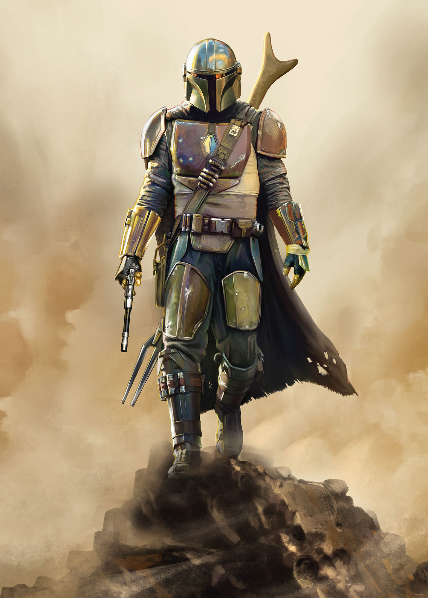 DX4-086 Star Wars The Mandalorian The Hunter, Fotomurale TNT Intowonderland, Misura cm.200x280h - 4 teli