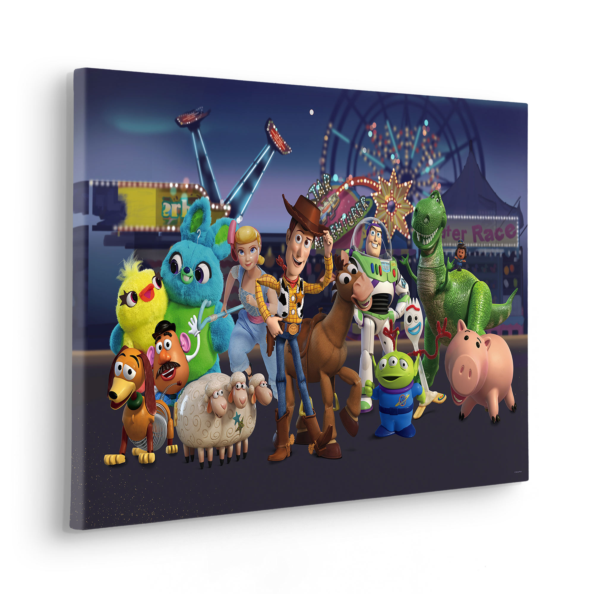 KR167-D-40X60 Toy Story The Greatest Team, Quadro In TNT Intelaiato, Misura cm.60x40h