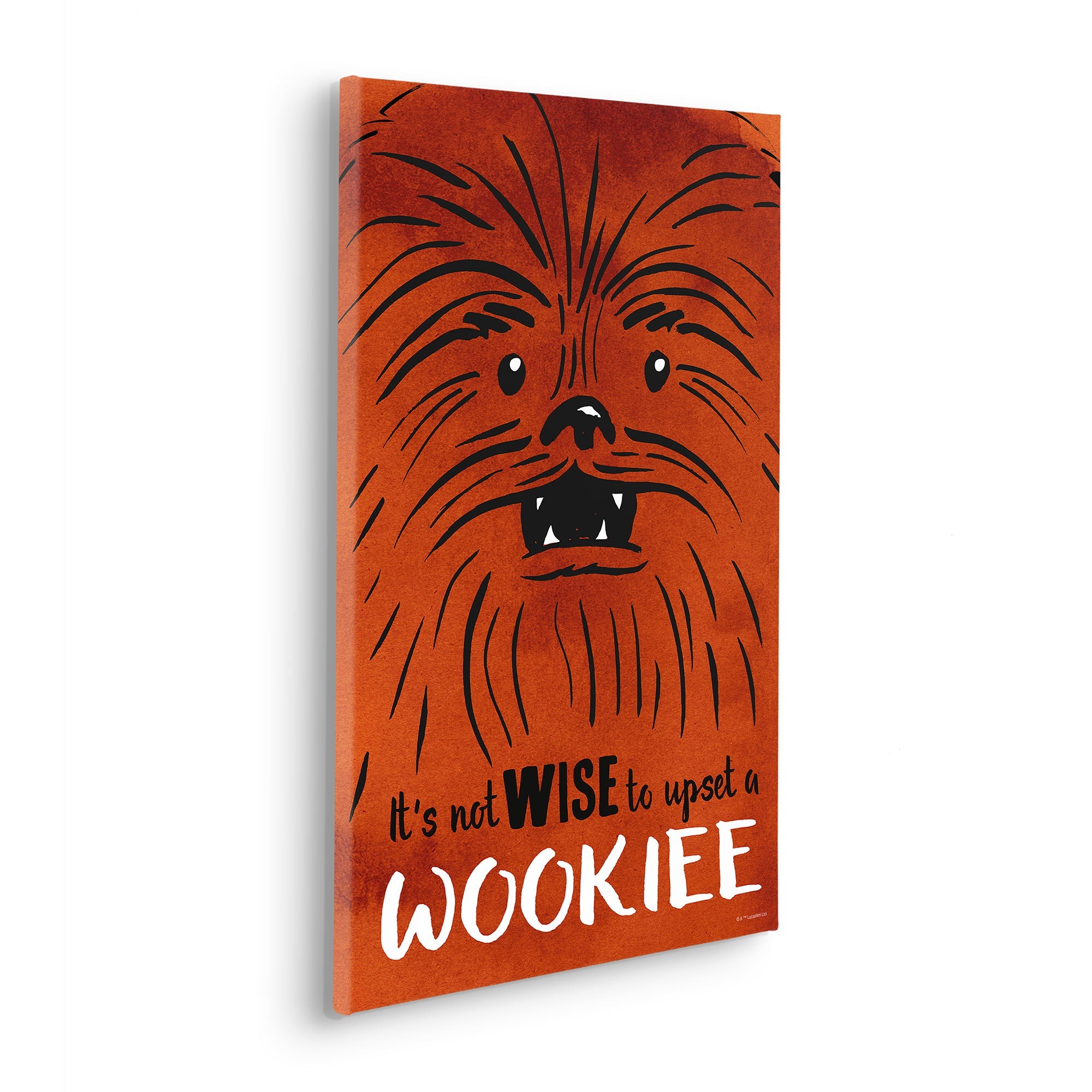 KR180-S-40X60 Star Wars Don´t Upset Wookiee , Quadro In TNT Intelaiato, Misura cm.40x60h