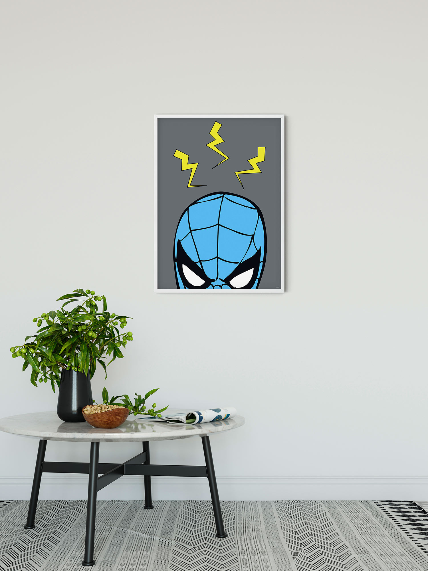 WB-M-015-30X40 Marvel PowerUp Spider-Man Sense , Poster In TNT Da Incorniciare, Misura cm.30x40h