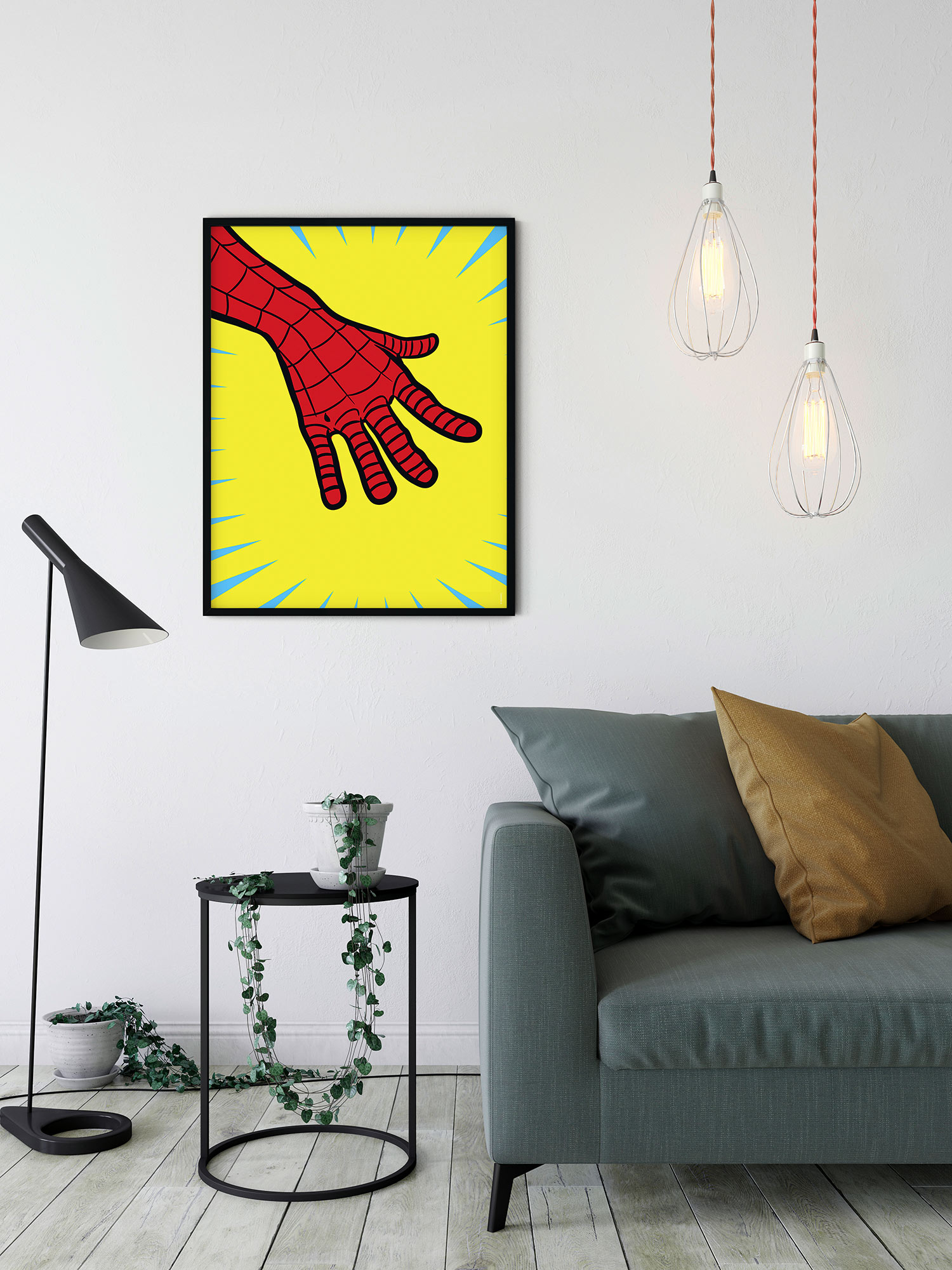 WB-M-016-30X40 Marvel PowerUp Spider-Man Hand , Poster In TNT Da Incorniciare, Misura cm.30x40h