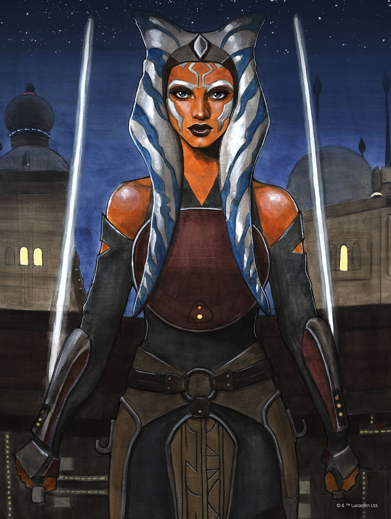 WB-SW-037-30X40 Star Wars Ahsoka , Poster In TNT Da Incorniciare, Misura cm.30x40h