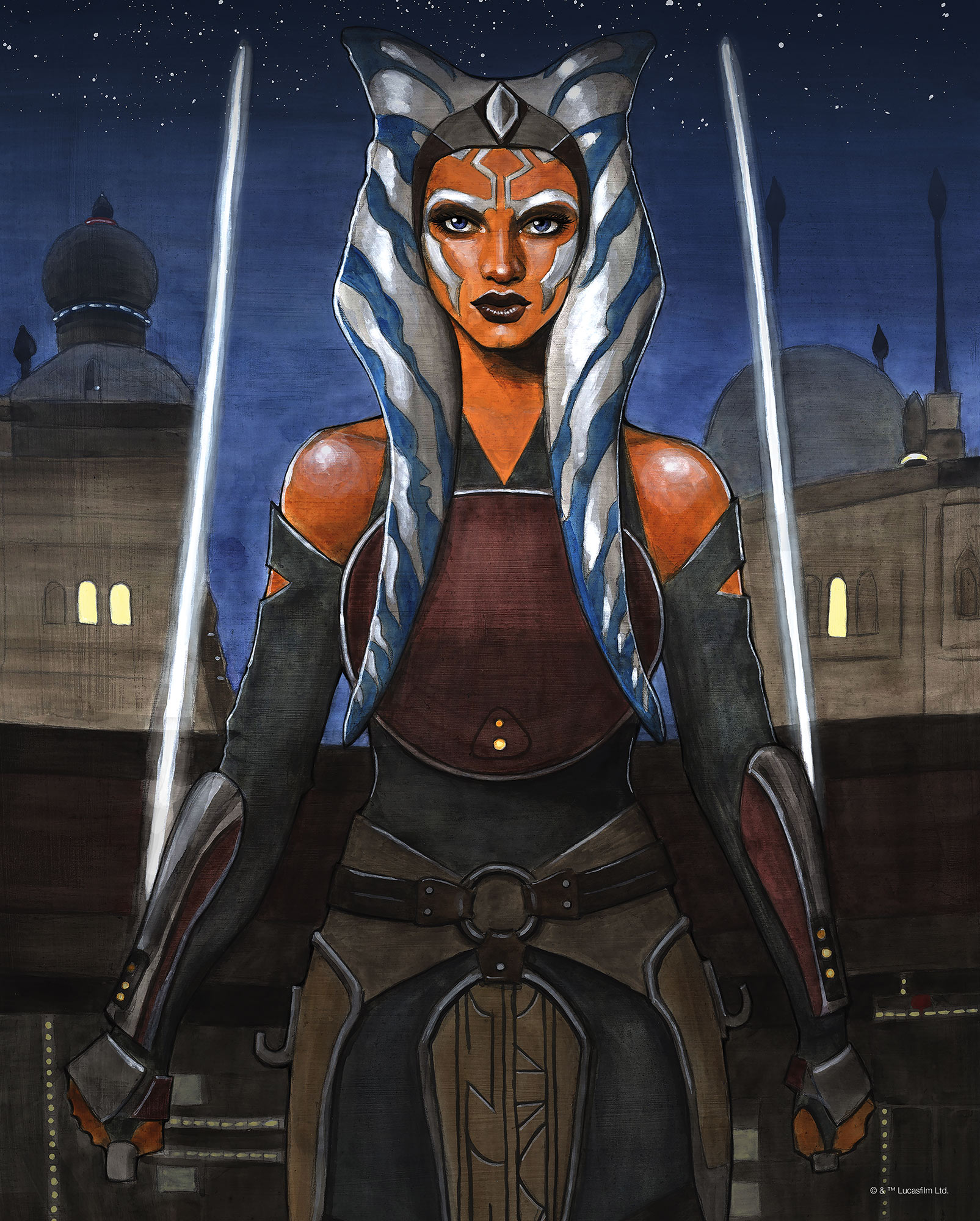 WB-SW-037-40X50 Star Wars Ahsoka , Poster In TNT Da Incorniciare, Misura cm.40x50h