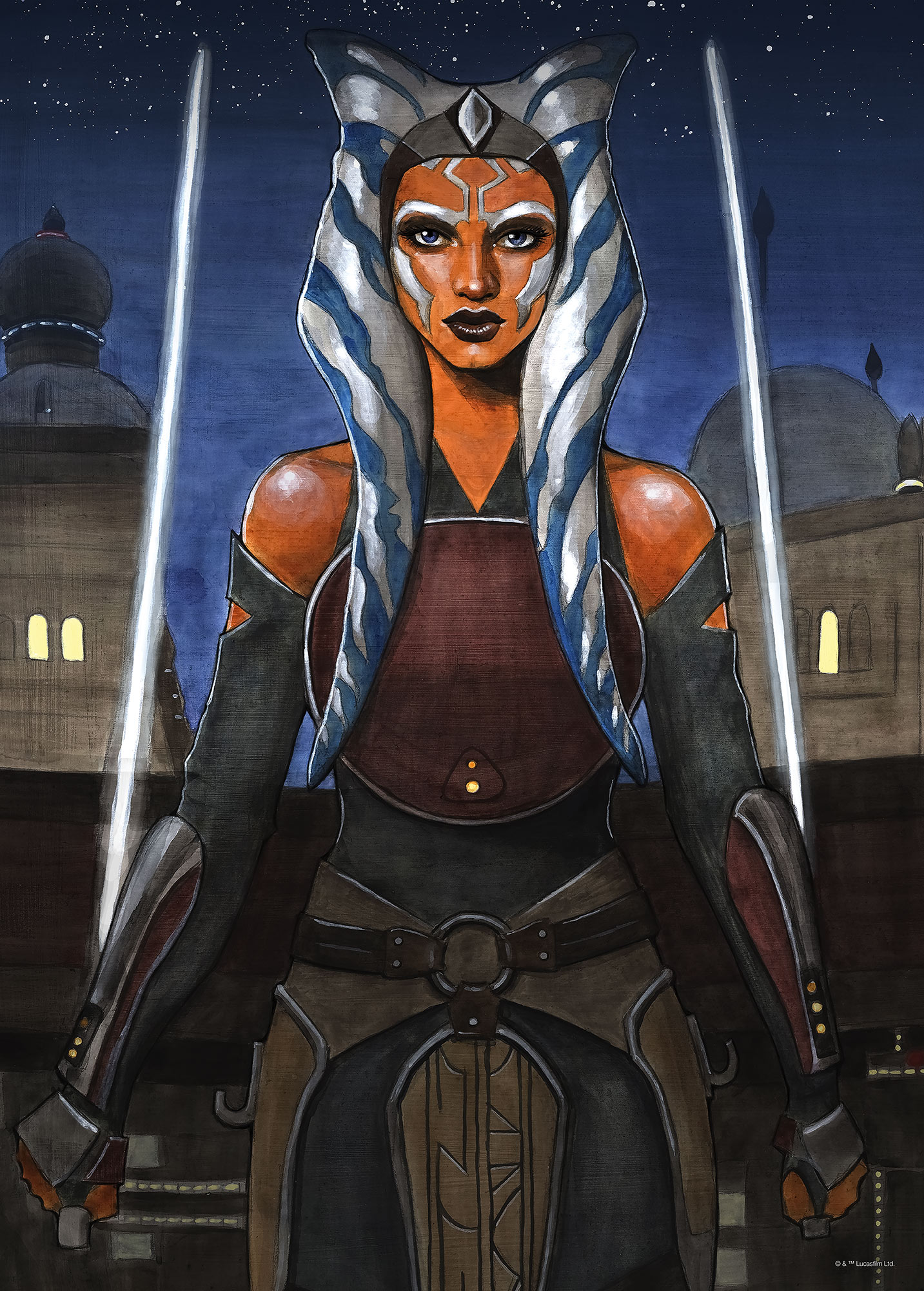 WB-SW-037-50X70 Star Wars Ahsoka , Poster In TNT Da Incorniciare, Misura cm.50x70h