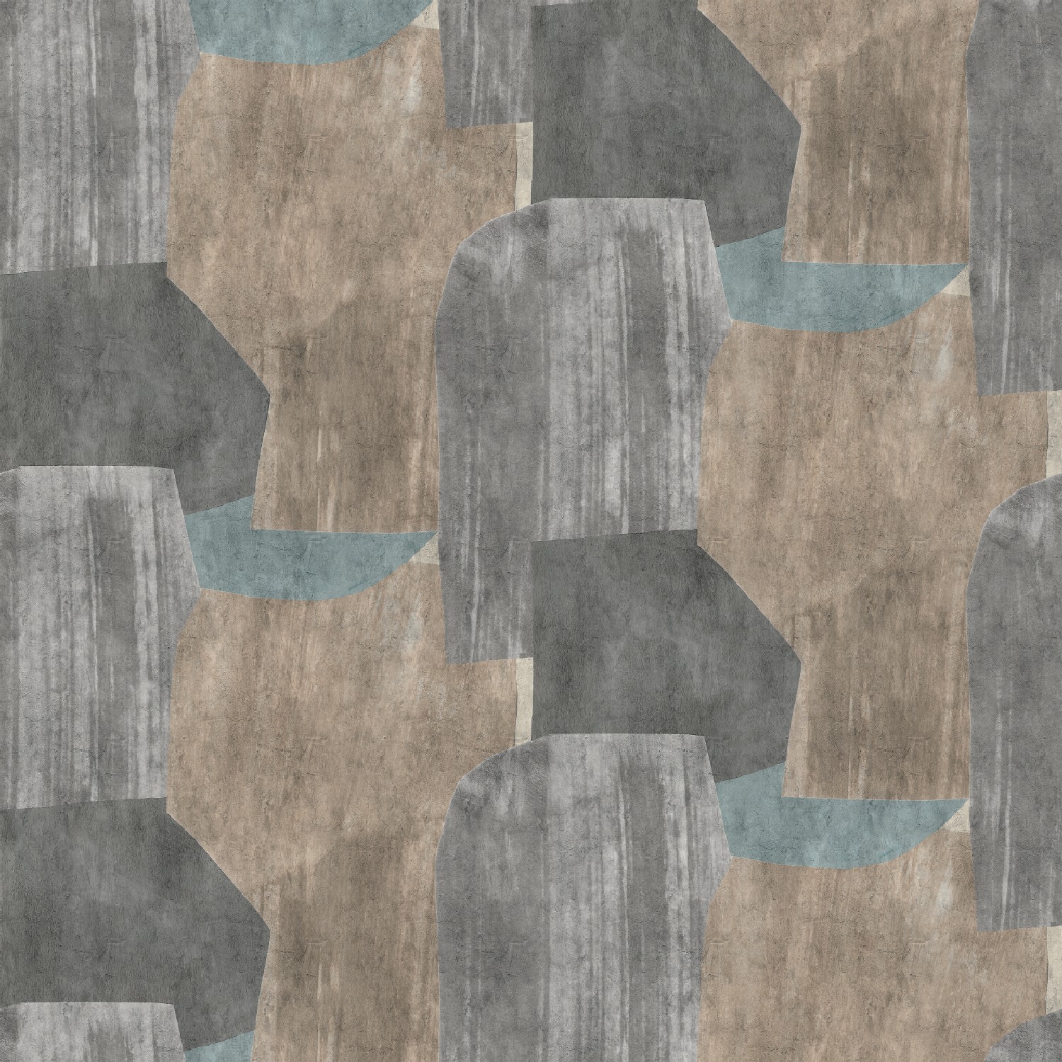 BYL19008 Collage Grey Taupe ,Stampa Digitale Babylon ,Standard su Nonwowen cm.280x280