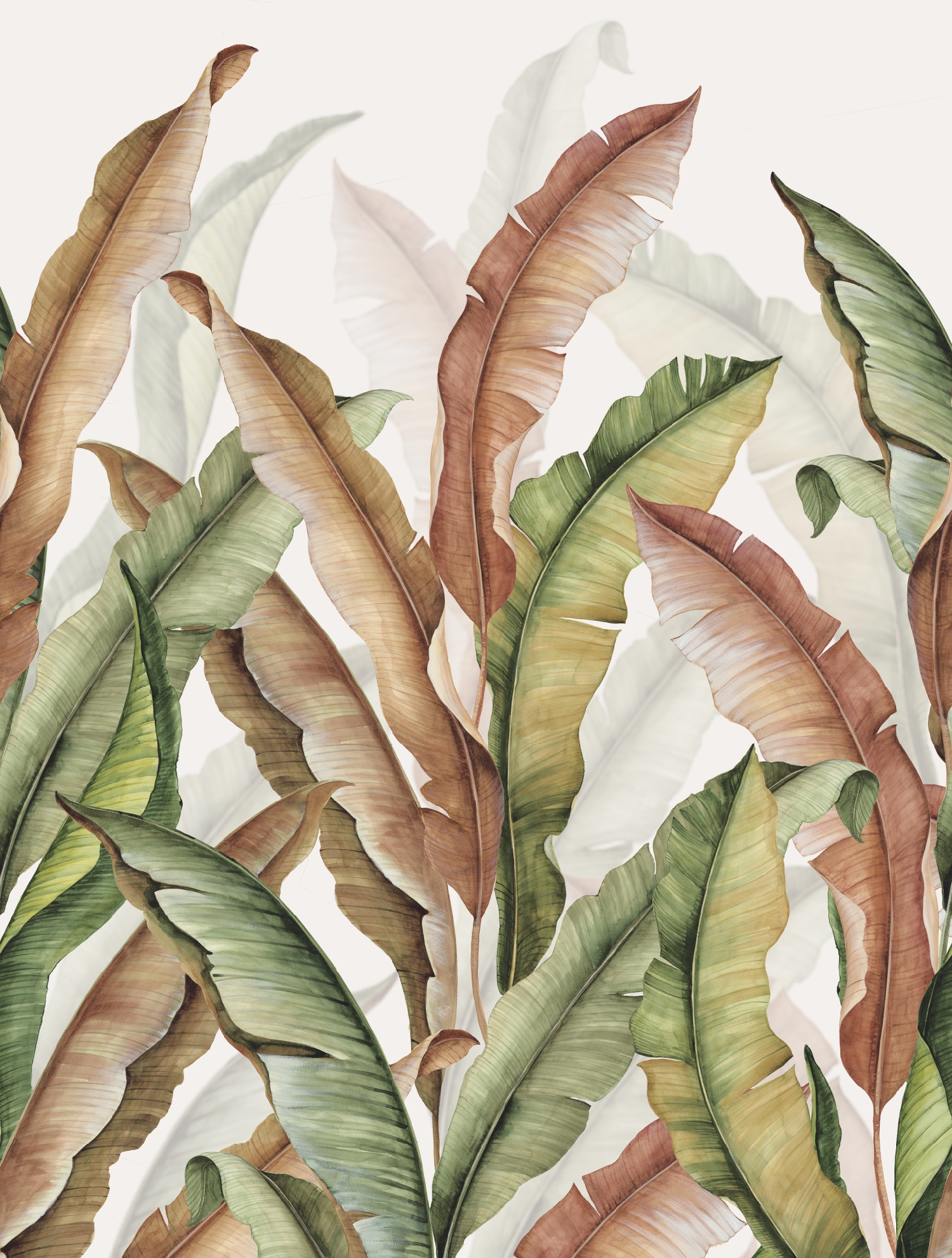 FW4032-2 Palm Leaves Multicolor, Stampa Pvc/Tnt Feature Walls, Misuramt.2,12x2,80H