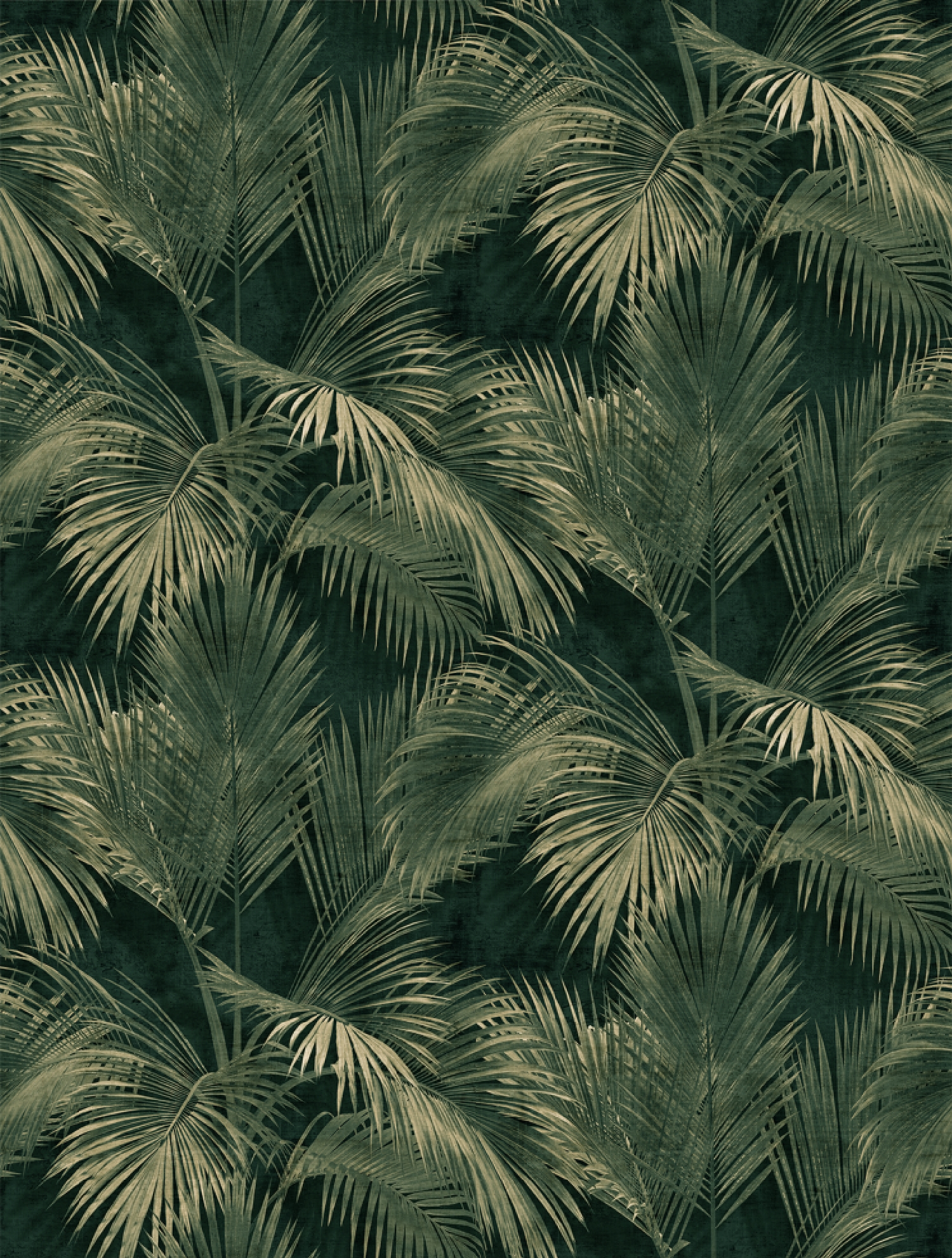 FW4034-3 Palm Garden Dark Green, Stampa Pvc/Tnt Feature Walls, Misuramt.2,12x2,80H