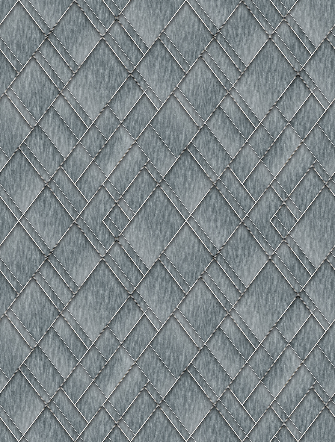 FW4037-2 Geometric Metallic Lines Ashley Blue, Stampa Pvc/Tnt FeatureWalls, Misura mt.2,12x2,80H