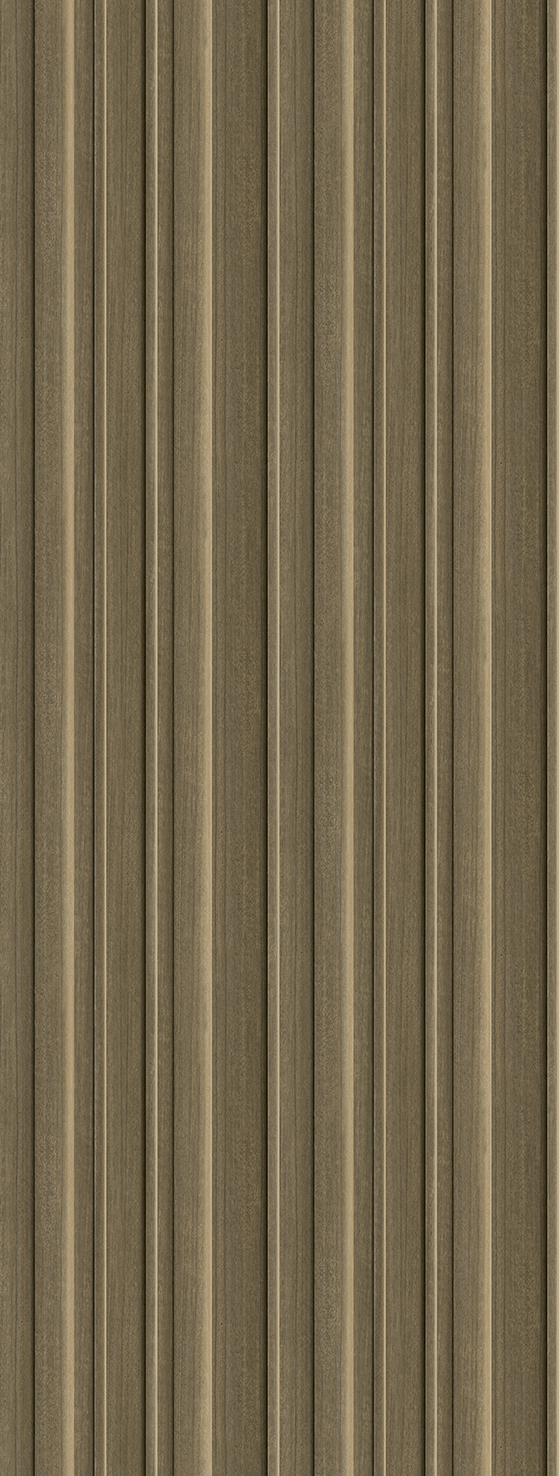 FW4043-2 Wood Slats Chocolate Brown, Stampa Pvc/Tnt Feature Walls, Misura mt.1,06x2,80H