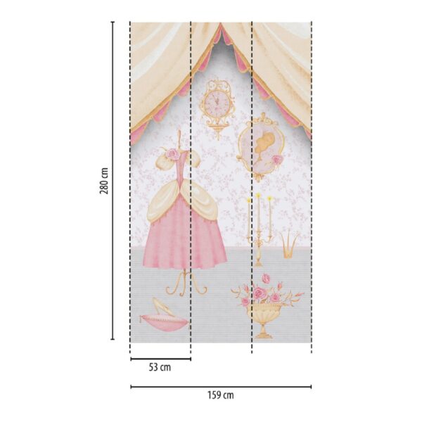 79029-5 Pannello Pvc/Tnt Mia&Paul, Sviluppo mt.1,59x2,80H, Rotoli damt.8,50x0,53 - immagine 3