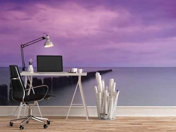 G78422 STAMPA DGT TNT ATMOSPHERE PURPLE PIER MURAL - immagine 2