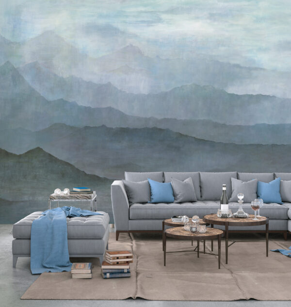 G78425 STAMPA DGT TNT ATMOSPHERE BLUE MISTY MOUNTAIN - immagine 2